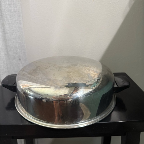 Flavor Seal 10 inch stainless steel Dome Lid dual handles - Picture 3 of 8